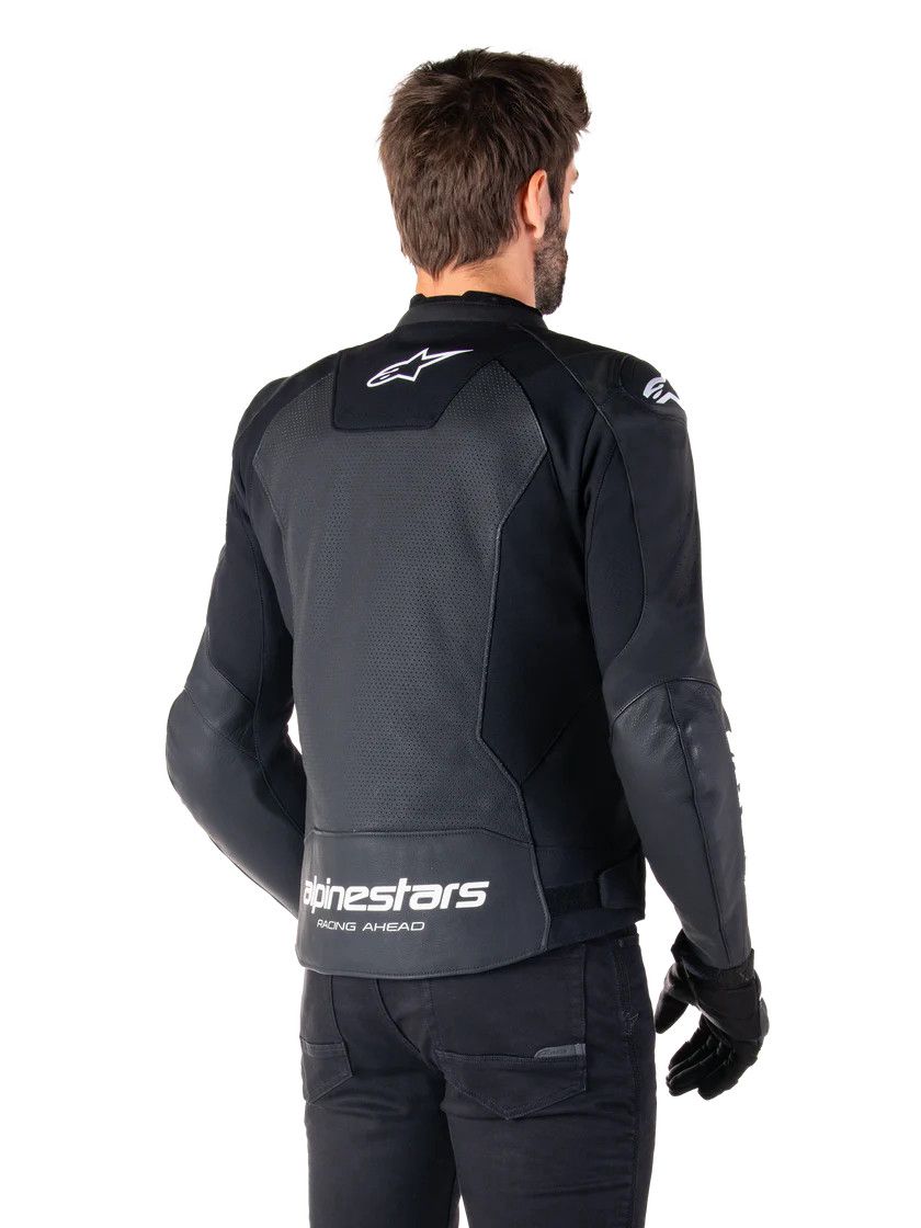 Moto gödəkçə Alphinestars Faster V3 AF LT JK 12, dəri, qara, ölçü 52 — Mallar, Bakı (2)