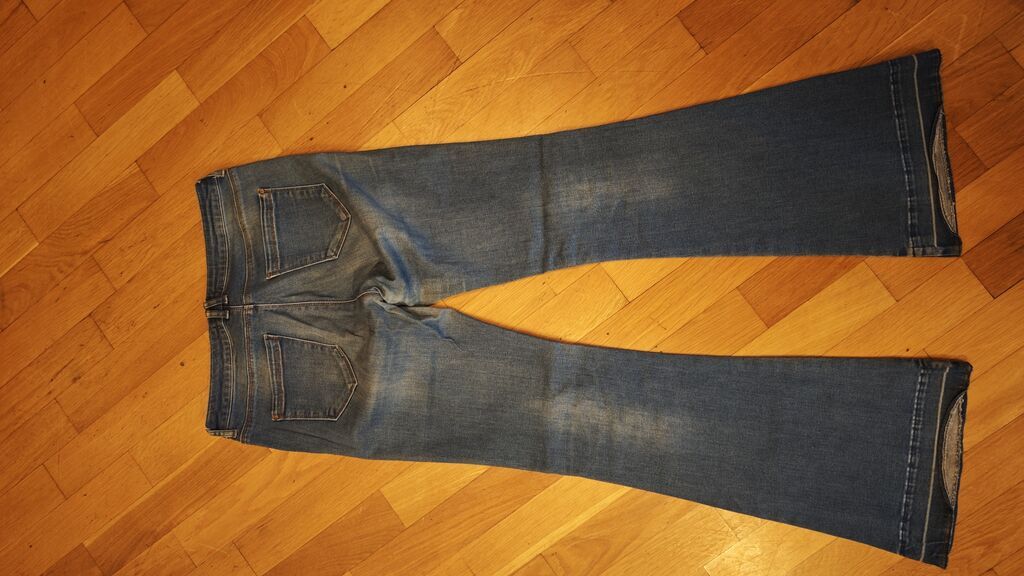 Kotton Jeans “Victoria” qadın cins şalvar - Model: flared/boru kəsim — Jinslər, Bakı (3)