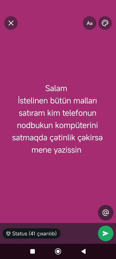 Xidmət: Elektronika alışı və satışına dəstək Təsvir: - İstənilən — Xırdalan
