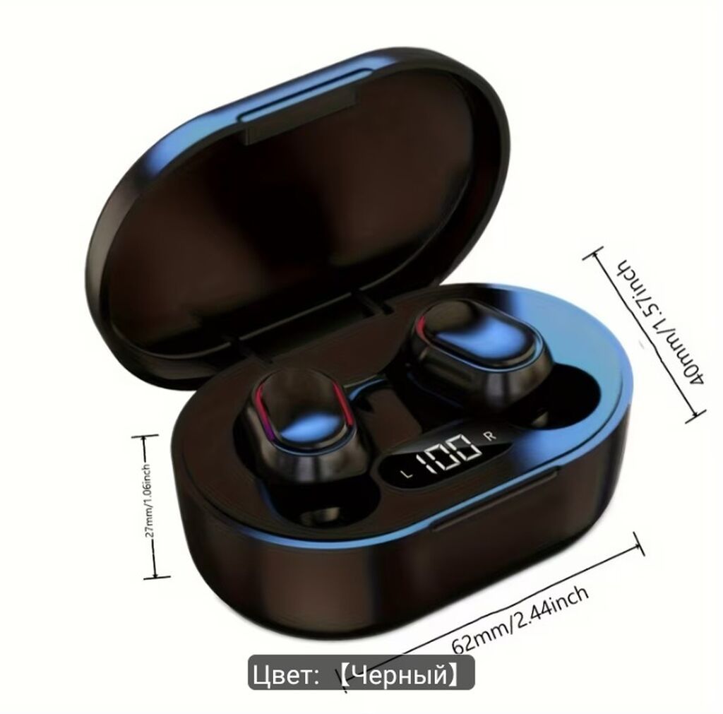 Bluetooth TWS qulaqlıq dəsti – qara rəng - Tam simsiz qulaqlıqlar və — Qulaqcıqlar, Lənkəran (2)