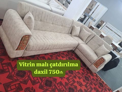 *Vitrin malı divan çatdırılma daxil 750₼ Açılır bazası var.Ünvan — Bakı