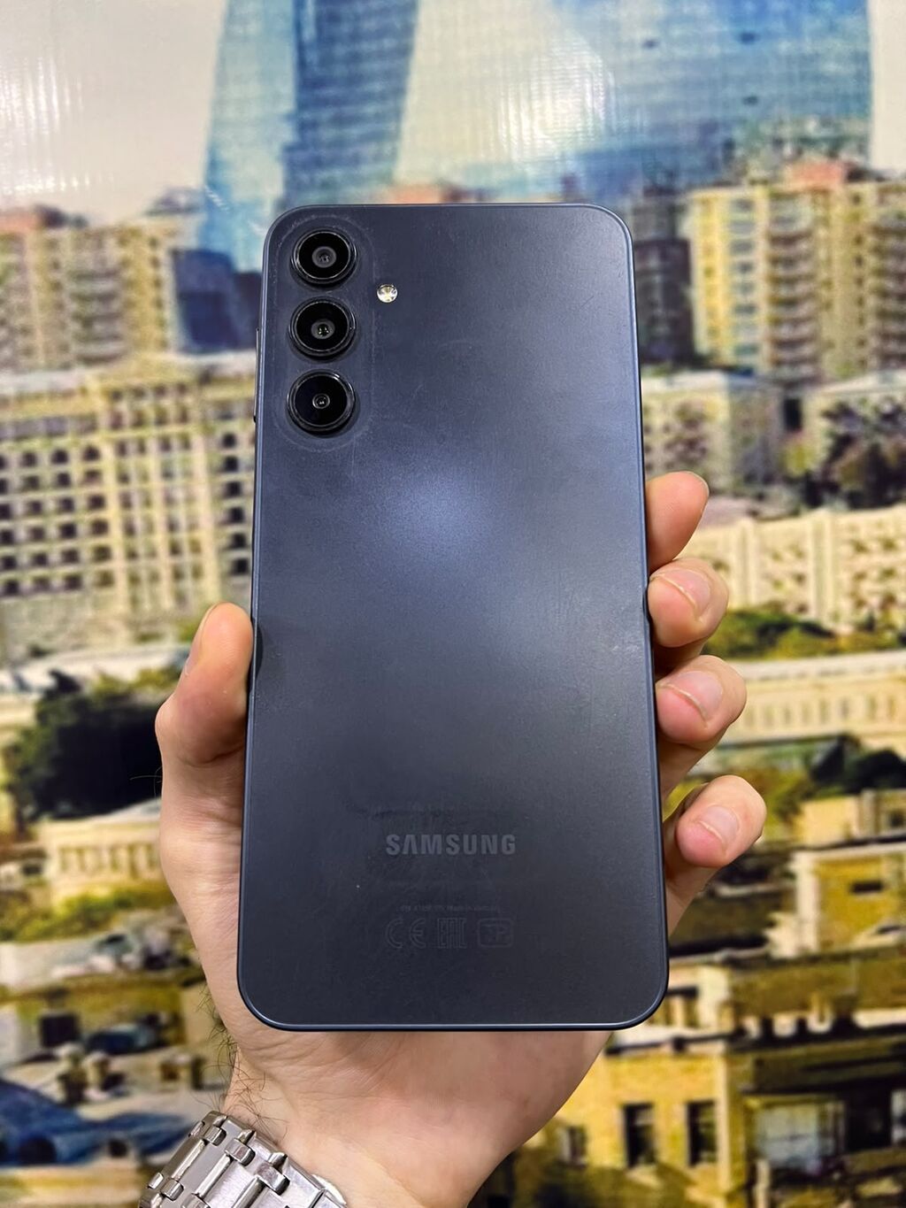 Samsung Galaxy A16 5G, 128 GB, rəng - Göy, Barmaq izi — Samsung, Bakı (2)