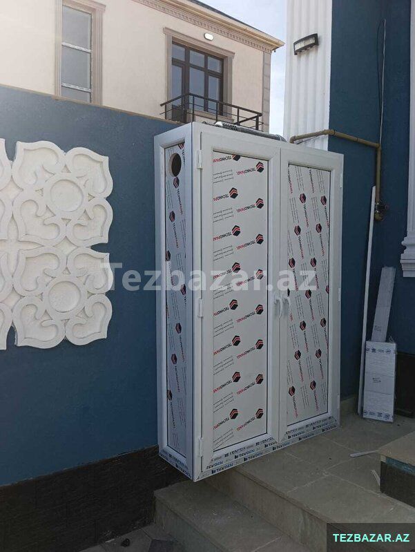 Plastik qapı pəncərə — Mallar, Sumqayıt (6)