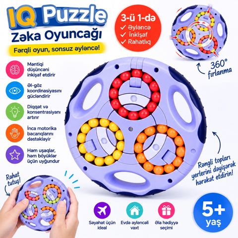 İnkişaf etdirən oyuncaq IQ Puzzle, 5+ — Bakı