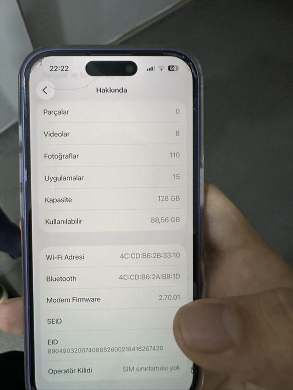 IPhone 16, 128 GB, Mavi, Zəmanət — Apple iPhone, Bakı (2)