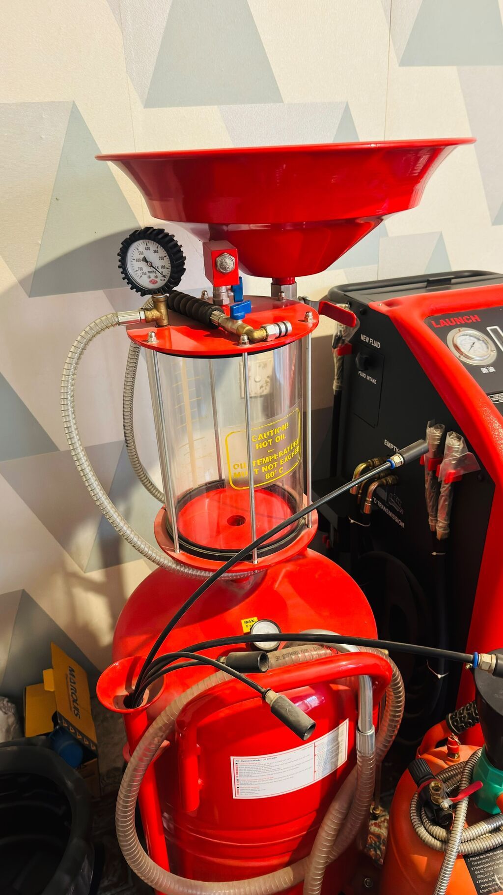 Launch CAT-501S – ATF Cleaner & Changer Peşəkar avtomatik — Avtoxidmət üçün, Xırdalan (8)