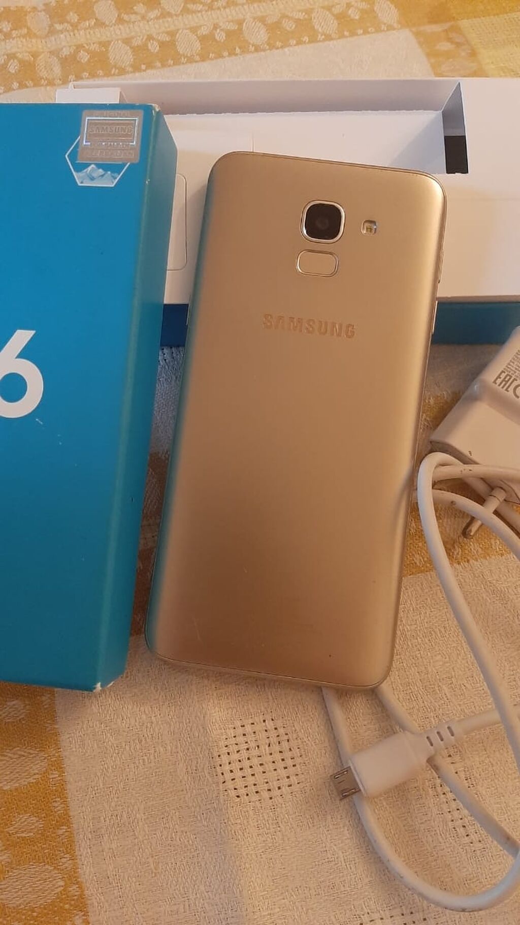 Samsung Galaxy J6, 32 GB, rəng - Qızılı, Barmaq izi — Samsung, Masazır (2)
