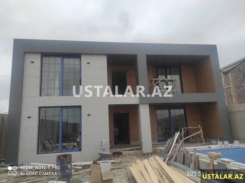 Fasad keramoqranit — Plitə işləri, Bakı (10)