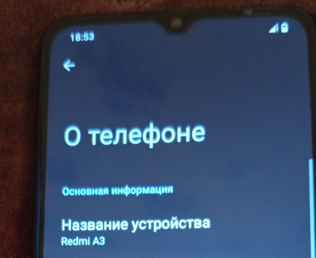Redmi A3 smartfon - Model: Redmi A3 (şəkildə “About phone” bölməsində — Xiaomi, Bakı (4)