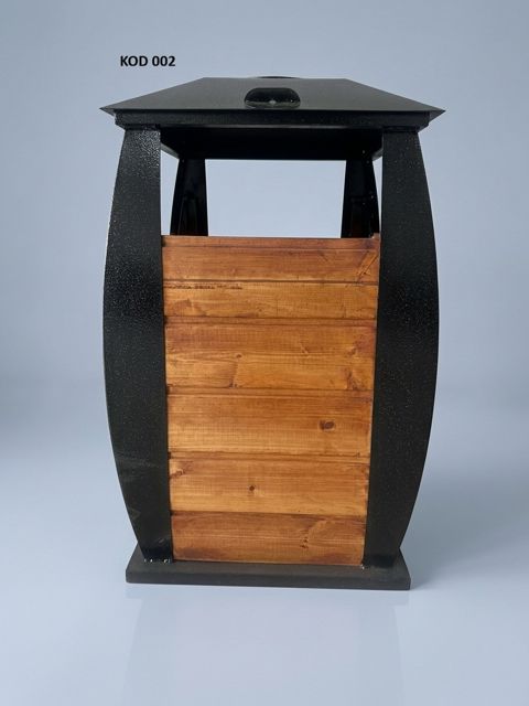 Zibil qabı, Taxta, Metal, 60 L, Küçə üçün — Bakı