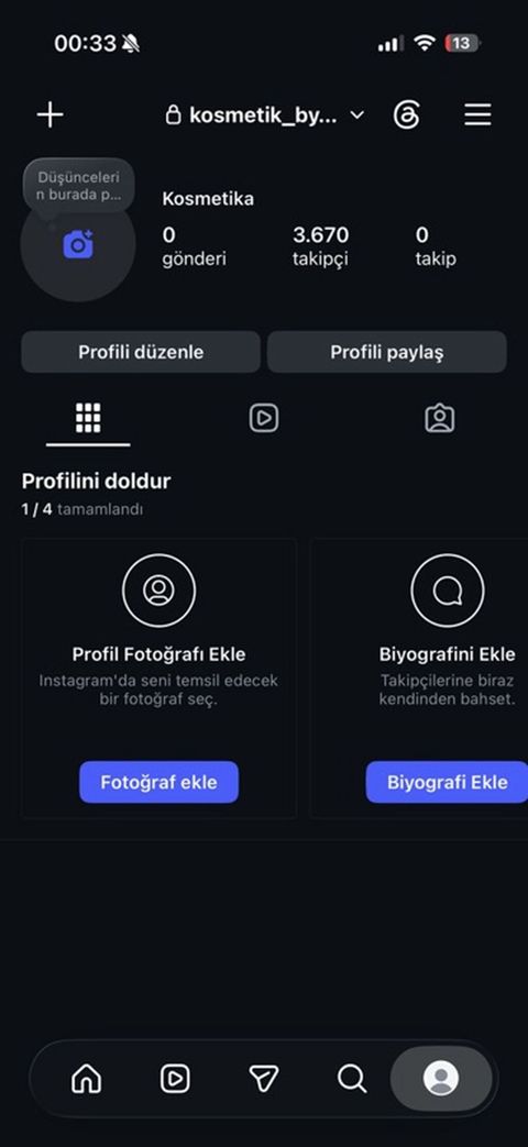 3.6K İnstagram səhifəsi satılır. Panel deyil. Tam Kütlə — Bakı