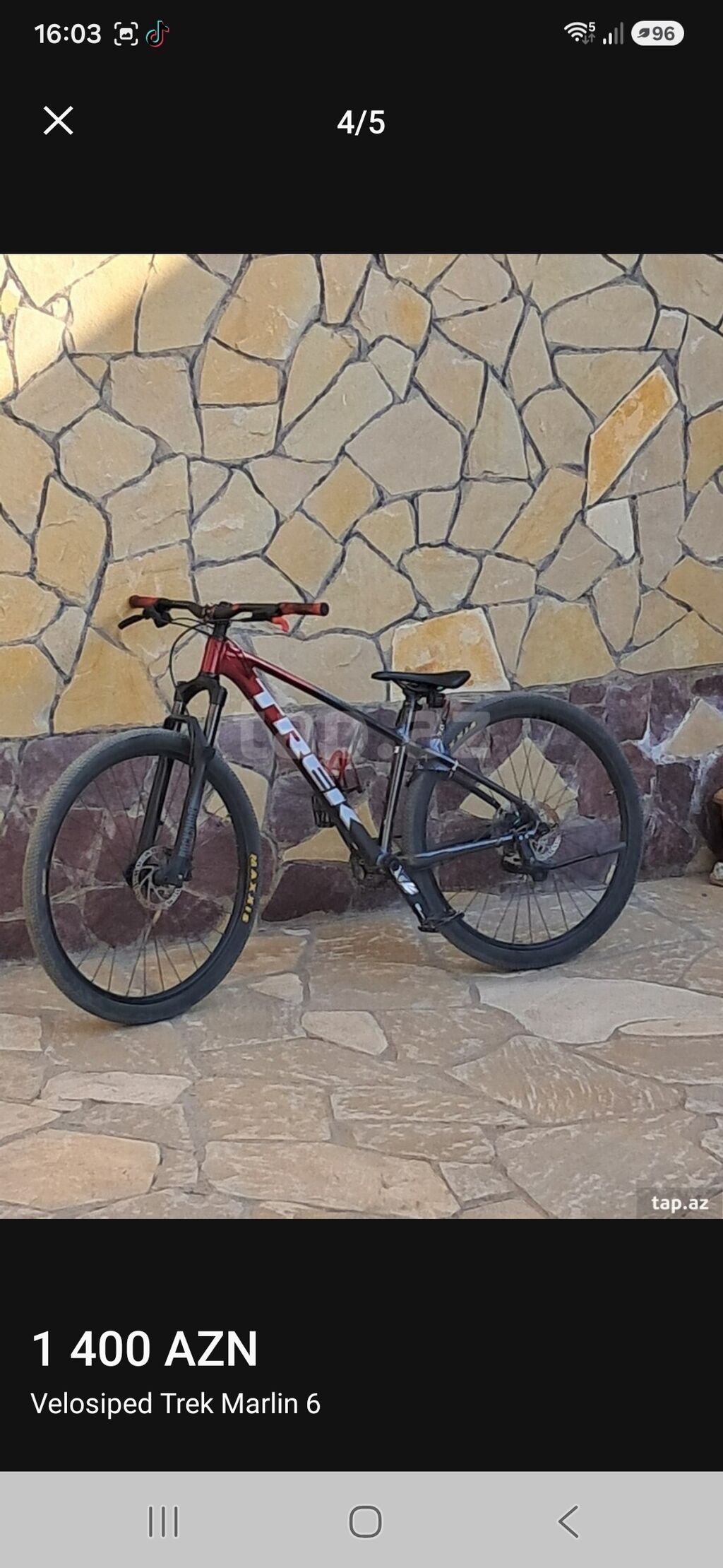 Trek Marlin 6 dağ velosipedi - Çərçivə: yüngül alüminium, idman — Dağ velosipedləri, Masazır (2)