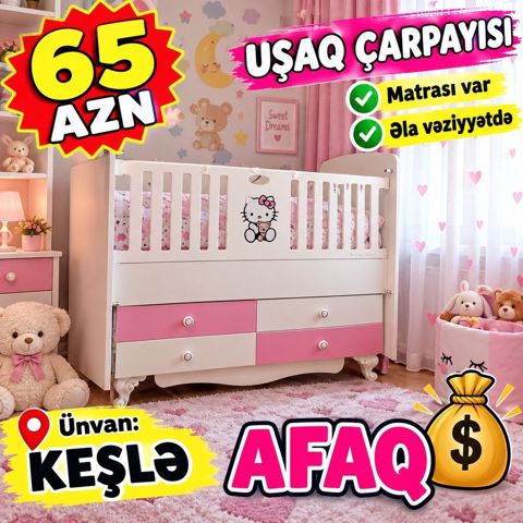 65 Azn Usaq carpayisi əla veziyyetde.Matrasi var.unvan — Bakı