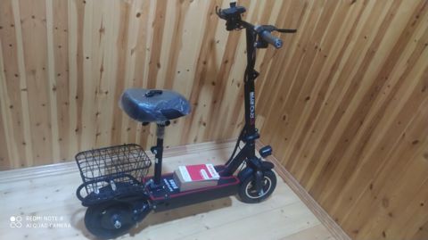 Elektrik skuter – oturacaqlı, səbətli model - Rahat oturacaq — Bərdə