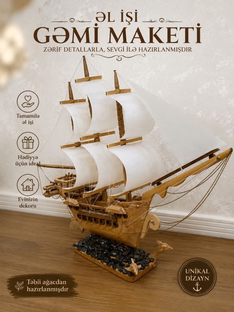 Gəmi 4922, 50x80 sm — Bakı