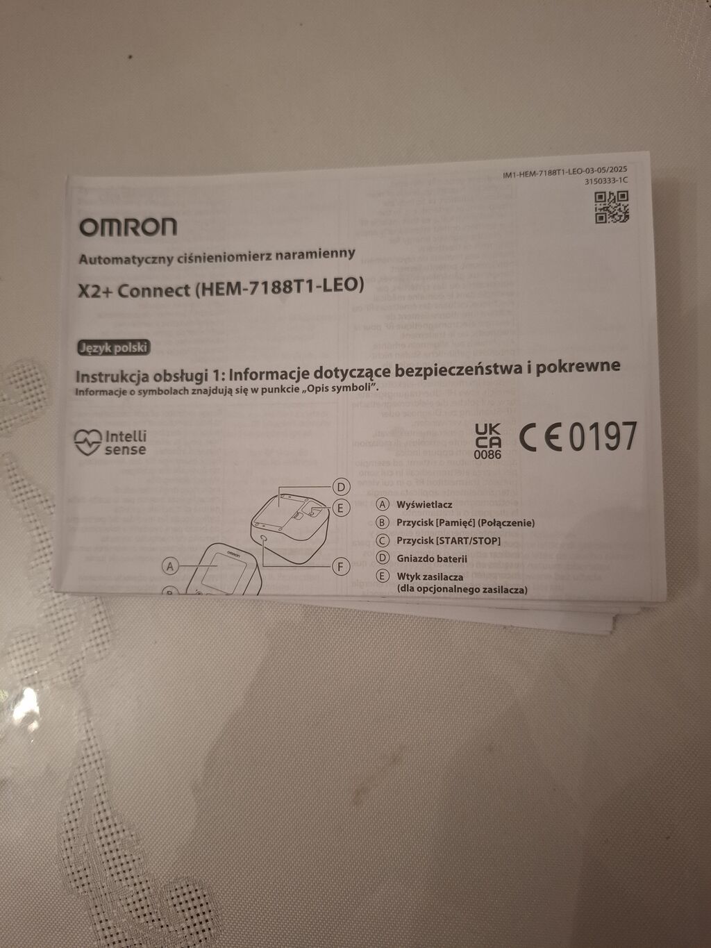 Omron X2+ Connect (HEM‑7188T1-LEO) – avtomatik qol üstü qan təzyiqi — Tonometrlər və gliukometrlər, Bakı (2)