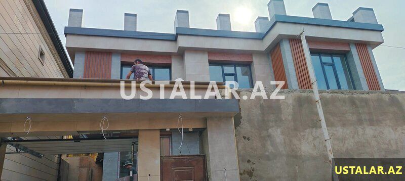 Fasad keramoqranit — Plitə işləri, Bakı (5)