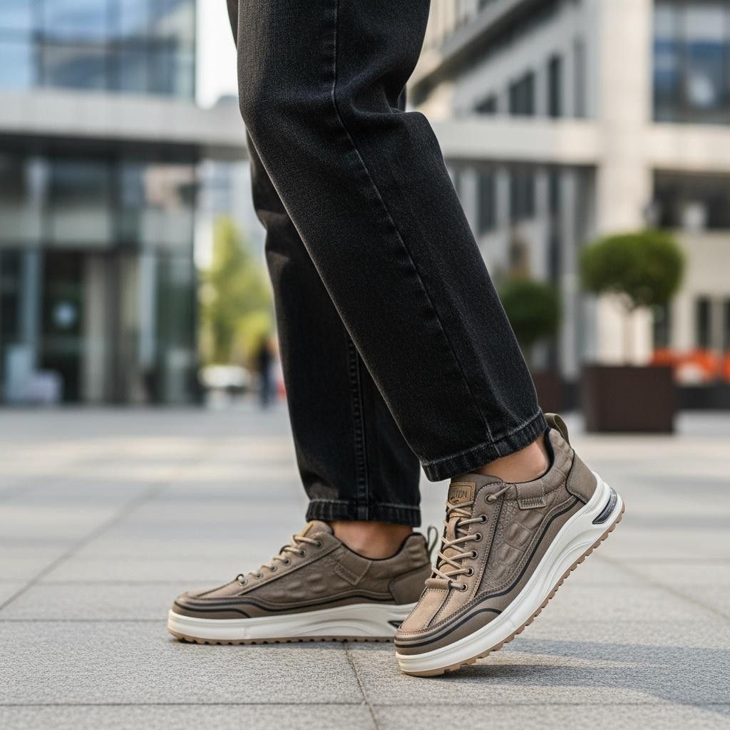 Kişilər üçün krosovkalar ML_2332, bej, eko dəri, ölçü 43 — Mallar, Bakı (2)