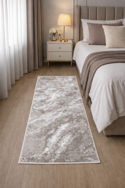 Xalça SH1133, bej, ipək, 80x150 sm — Bakı