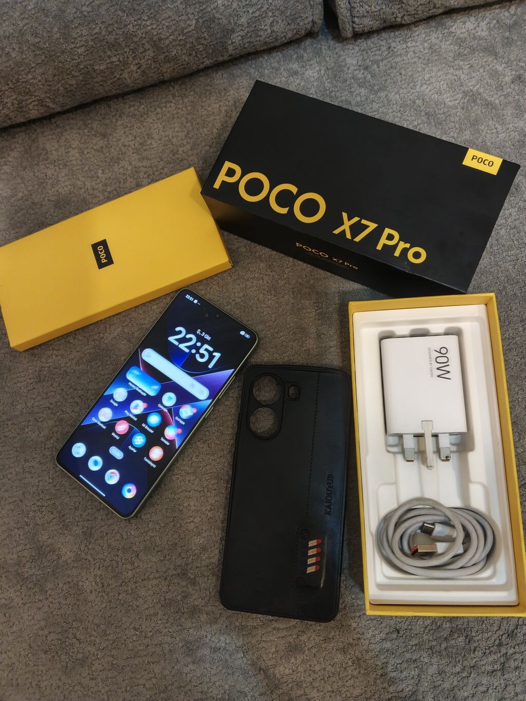 Poco X7 Pro, 256 GB, rəng - Yaşıl, Barmaq izi — Xiaomi, Bakı (2)