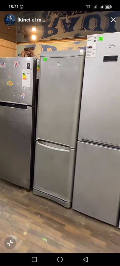 Indesit iki qapılı soyuducu - Rəng: gümüş/metallik - Qapı yerləşimi — Digah