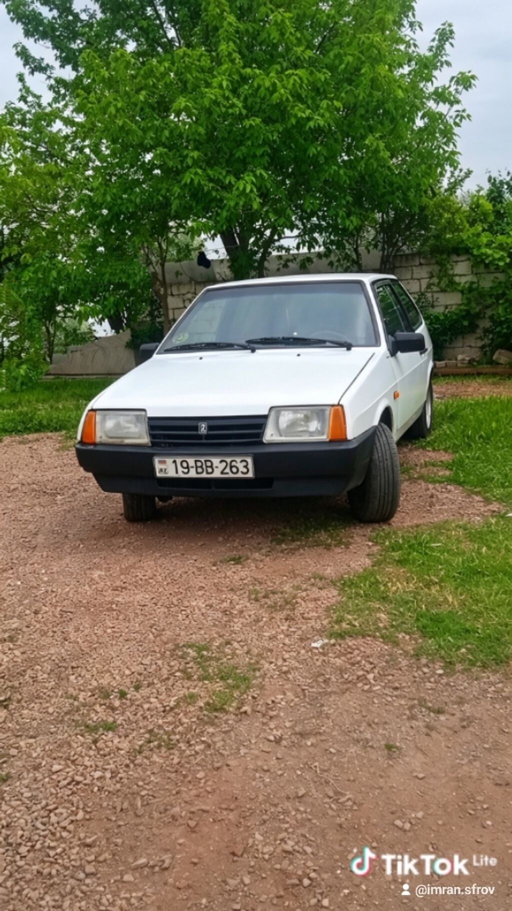 Model: Lada Samara (VAZ 2108) 3 qapı, ağ rəng Kuzov: Hetçbek Ön 19-BB-263 — Avtomobillər, Bakı (2)