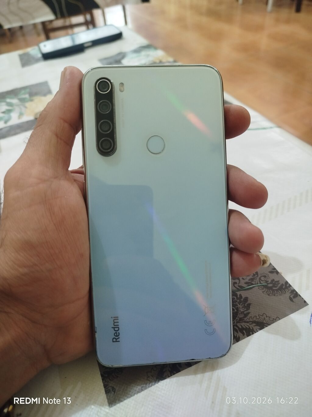 Redmi Note 8 (2021), 128 GB, rəng - Bənövşəyi, Barmaq izi — Xiaomi, Şirvan (3)