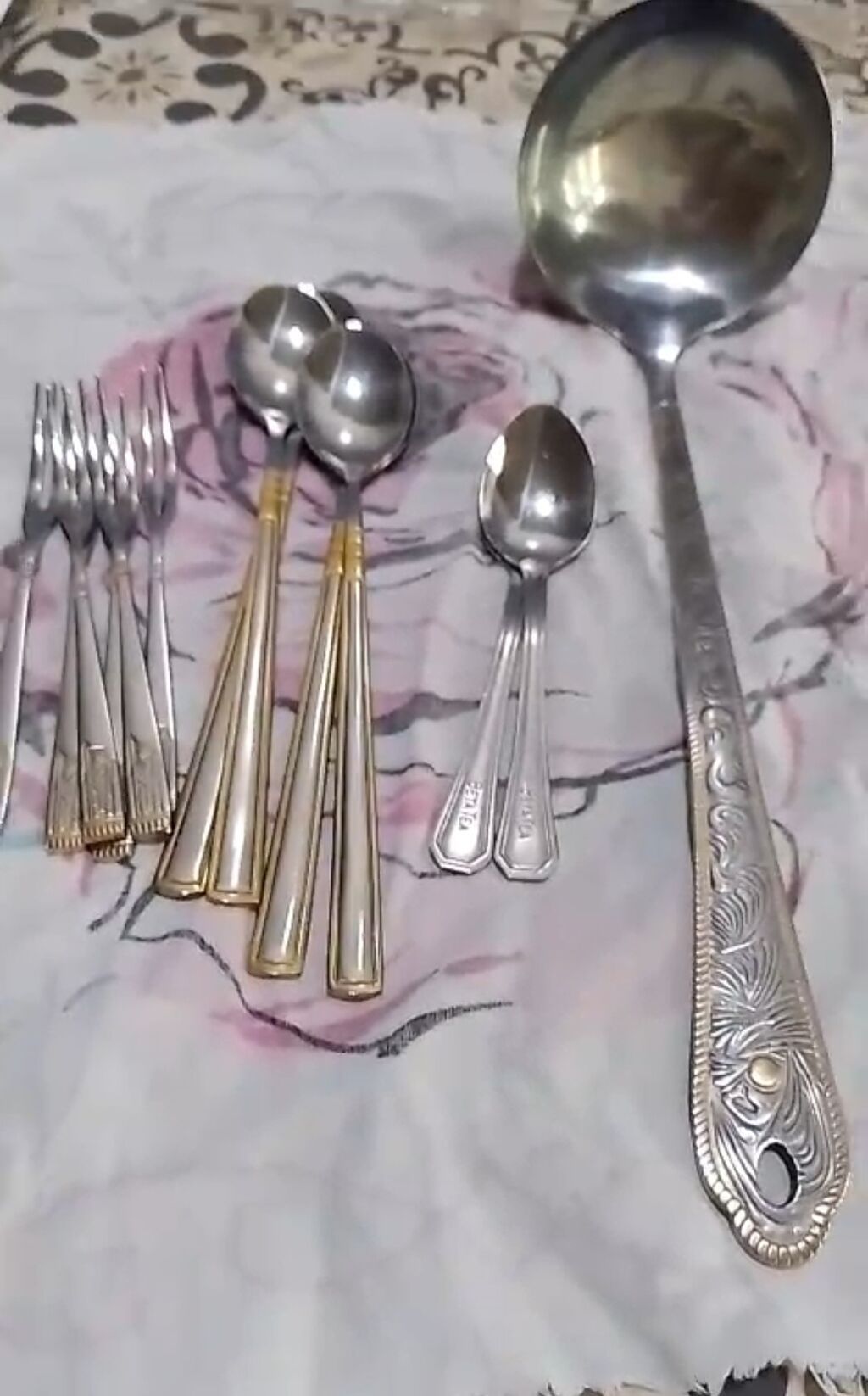 6 xörək,6çay qaşığı+6 xörək,6 limon çəngəli+4mürəbbə,2 kofe qaşığı və — Qablar və mətbəx əşyaları, Bakı (2)