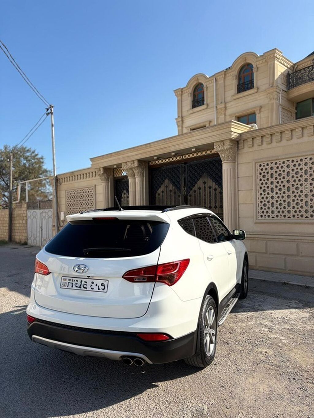 Hyundai Santa Fe – ağ bezdetal panaramik dam 4 ceken 7 yer. Ful — Avtomobillər, Qobustan (10)