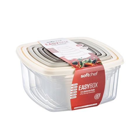 Konteyner dəsti AR129, plastik, 6 əd — Bakı
