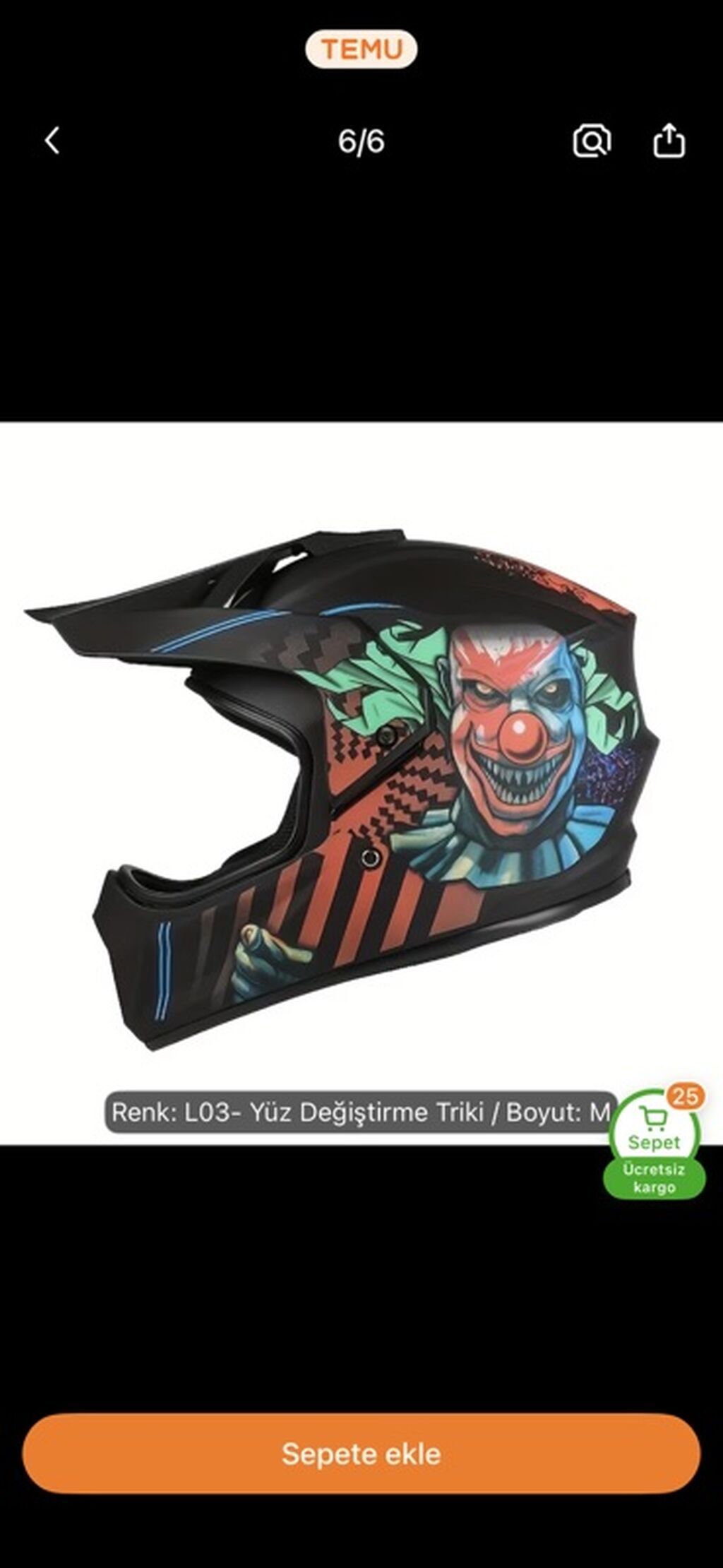Motokros/Dirt Bike tam üz örtüklü dəbilqə – L03 “Yüz Dəyişdirmə Triki” — Motosiklet geyimi, Sumqayıt (4)