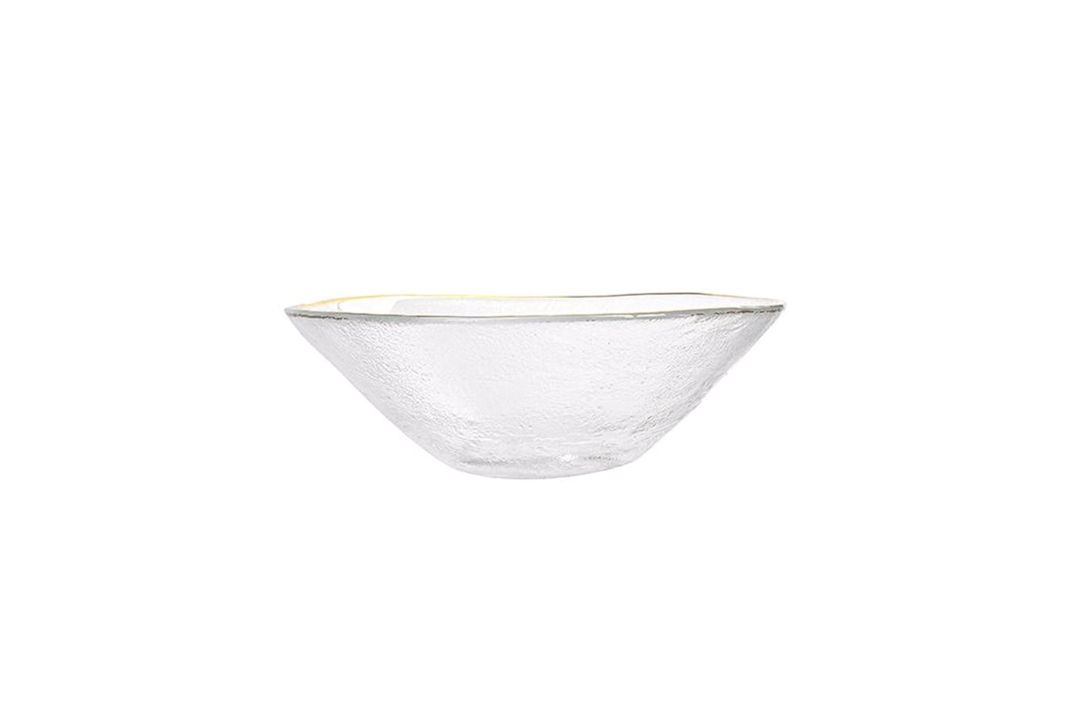 Kasa Porland Moon, yumru, 15 sm, şüşə, şəffaf/qızılı, məhsul çeşiddə — Mallar, Bakı