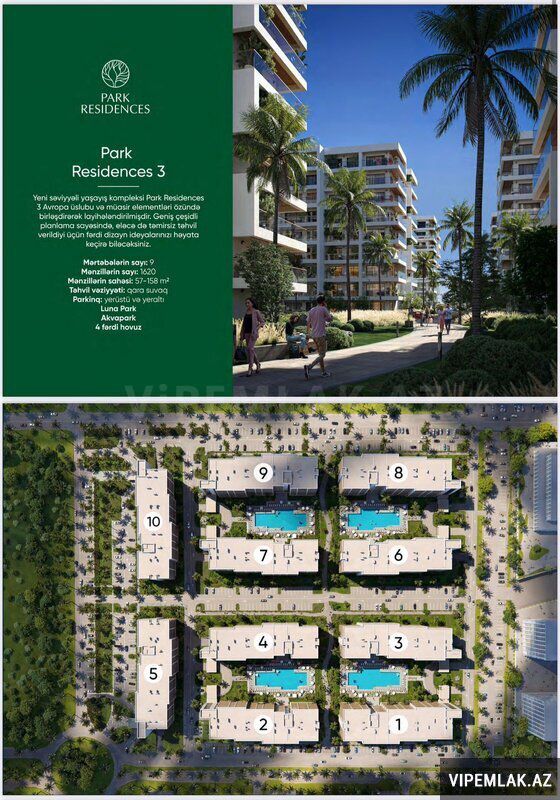 Sabunçu rayonunda 1 otaqlı Yeni tikili Satılır, 92 m² — Mənzil, Bakı (6)