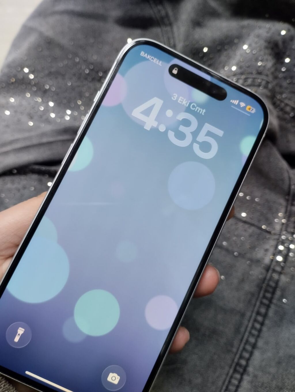 IPhone 15, Ağ, Face ID — Apple iPhone, Bakı (4)