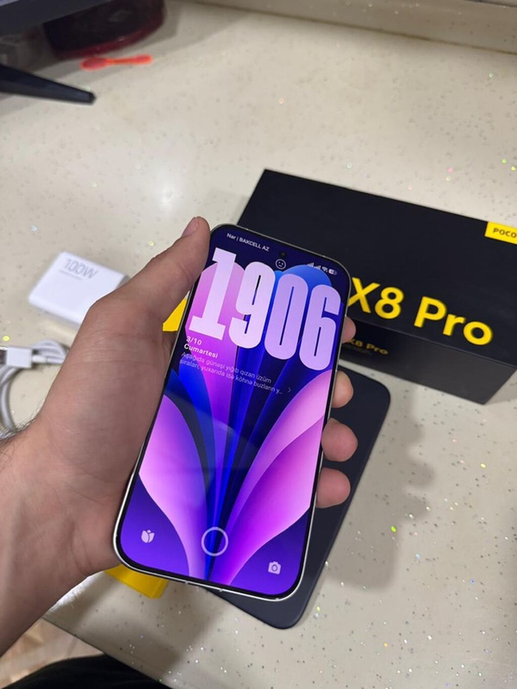 Poco X8 Pro, 512 GB, rəng - Ağ, Barmaq izi — Xiaomi, Bakı (2)