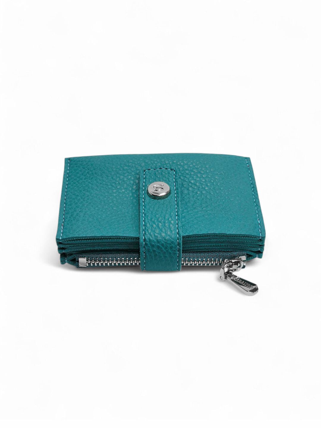 Portmone Saralyn KB-117, poliuretan, zümrüd, 7 sm — Mallar, Bakı (2)
