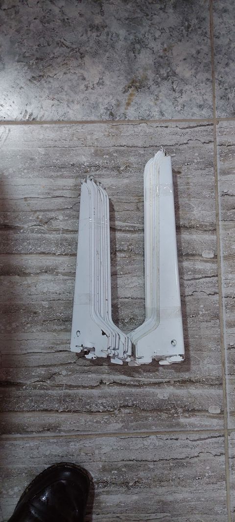 Metal divar rəfləri üçün konsol dayaqları (ağ) - Material: möhkəm — Qobustan
