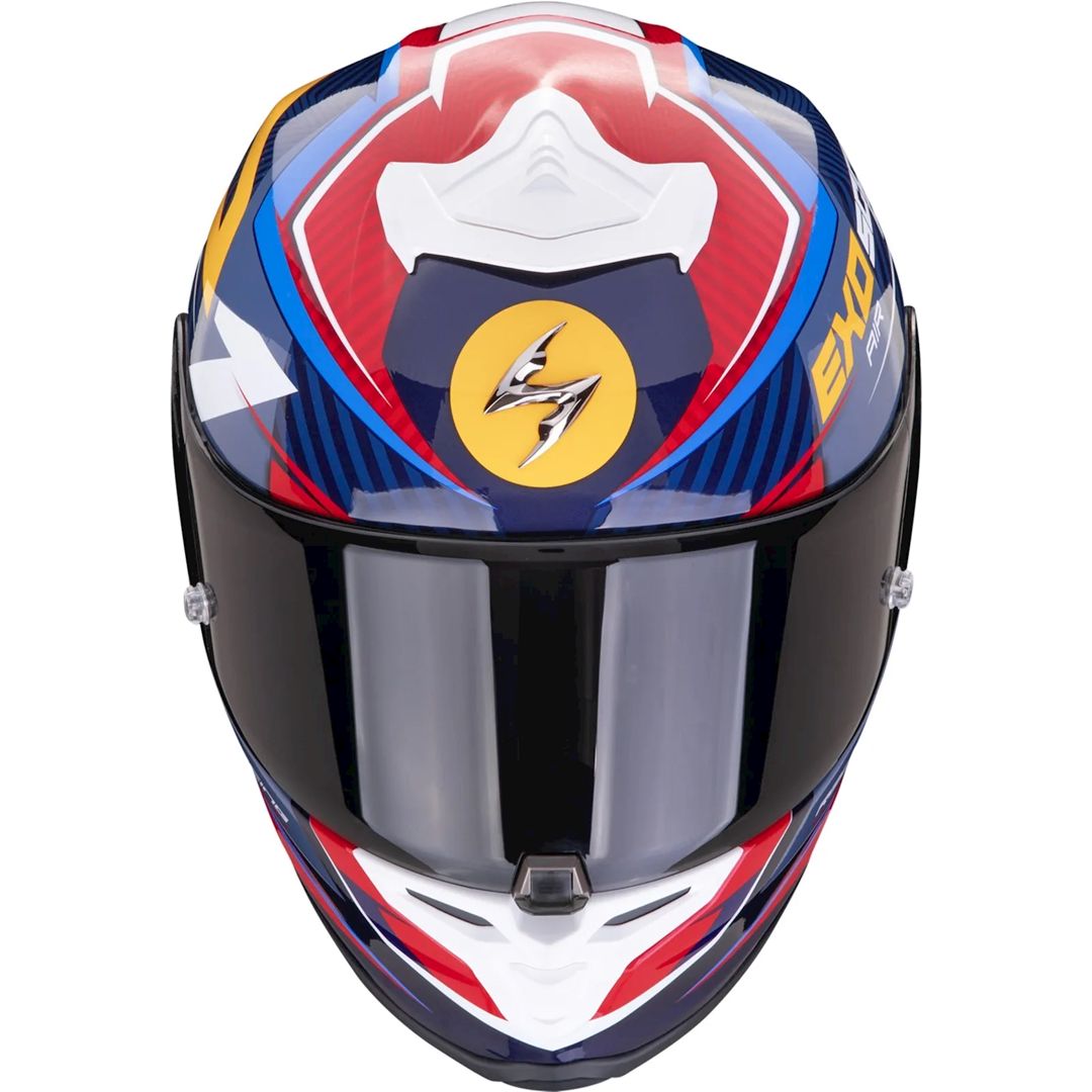 Motosiklet dəbilqəsi Scorpion EXO-R1 Evo Air Coup Blue-Red-Yellow, ölçü M — Mallar, Bakı (2)