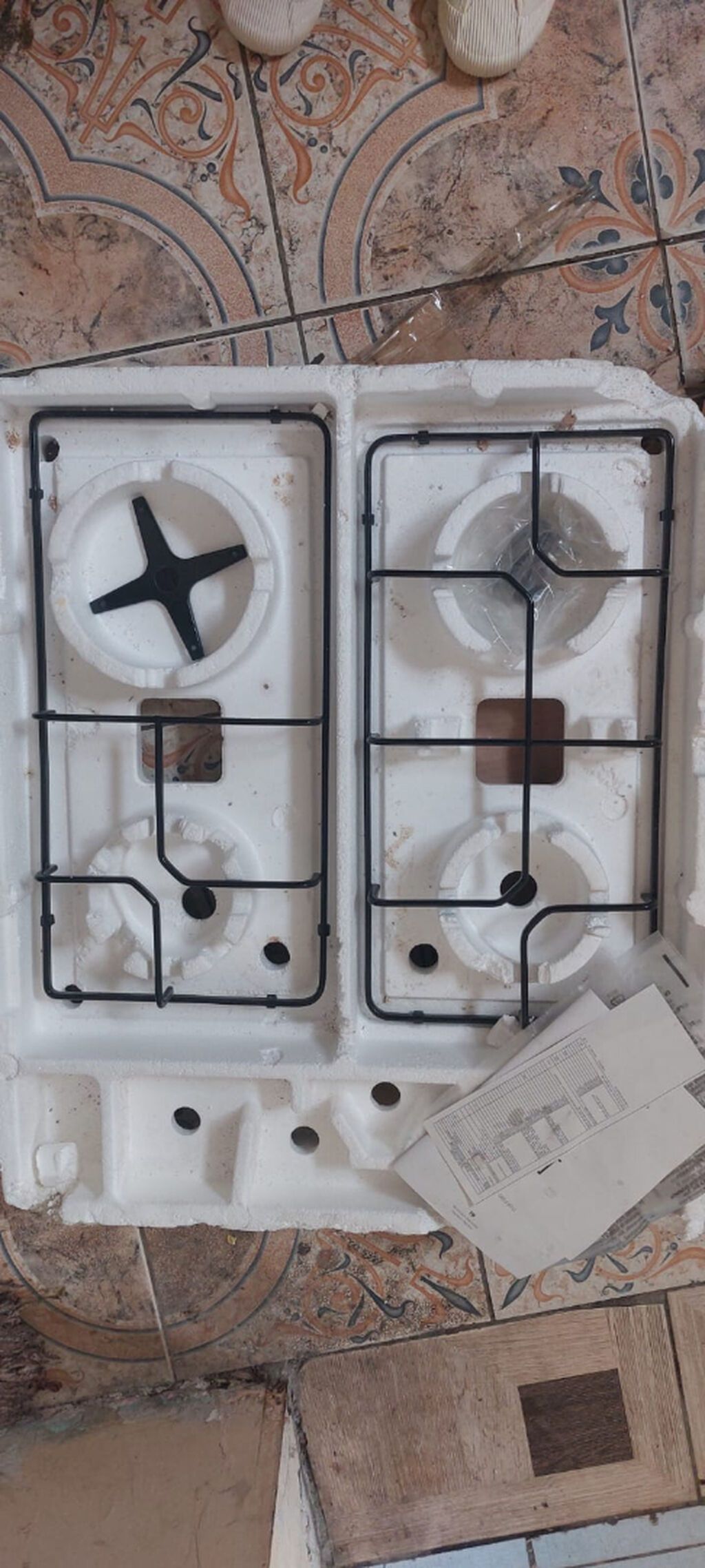 Qaz plitəsi 4 gözlü, Yeni — Plitələr, Xırdalan (2)
