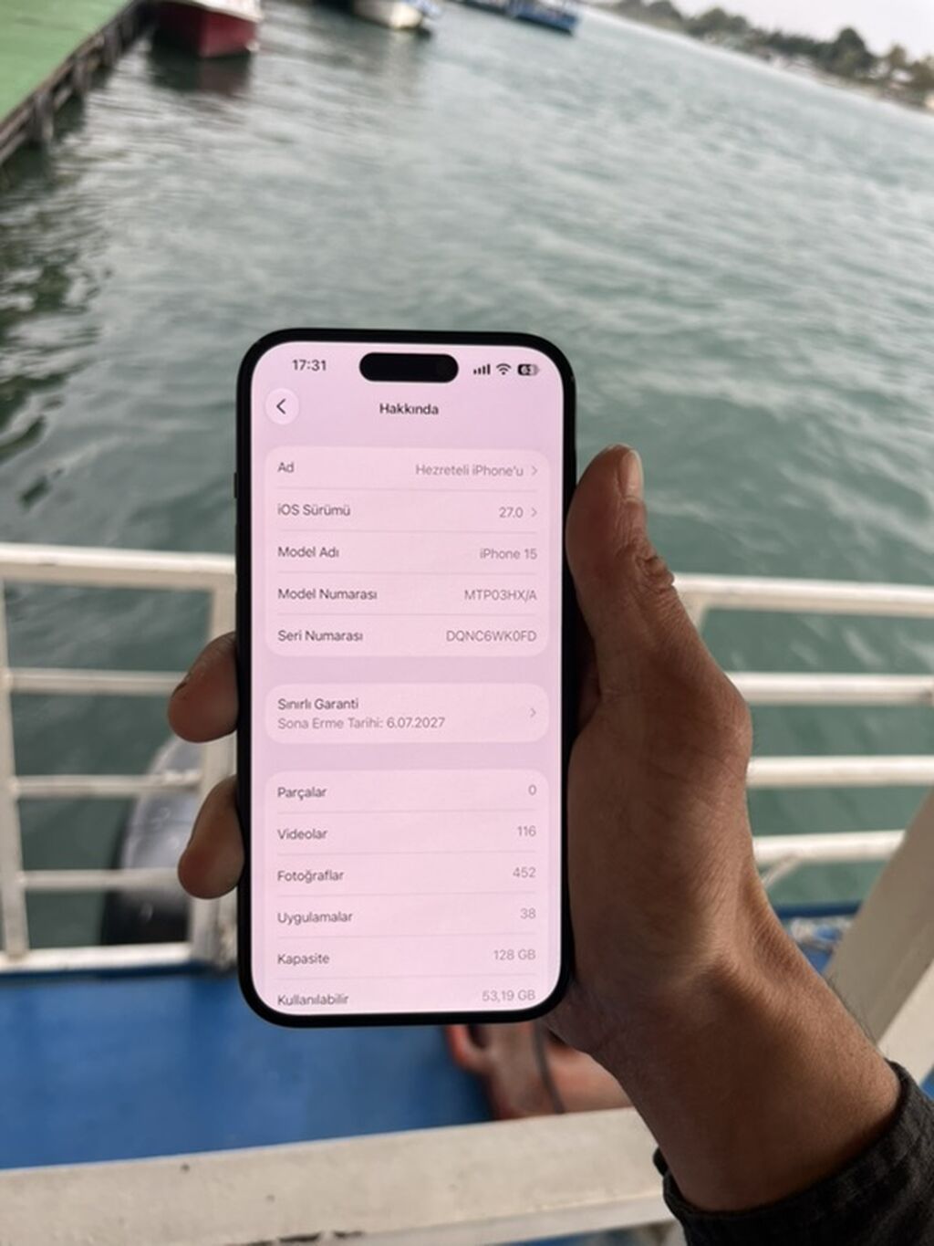 IPhone 15, 128 GB, Qara, Face ID — Apple iPhone, Mingəçevir (4)