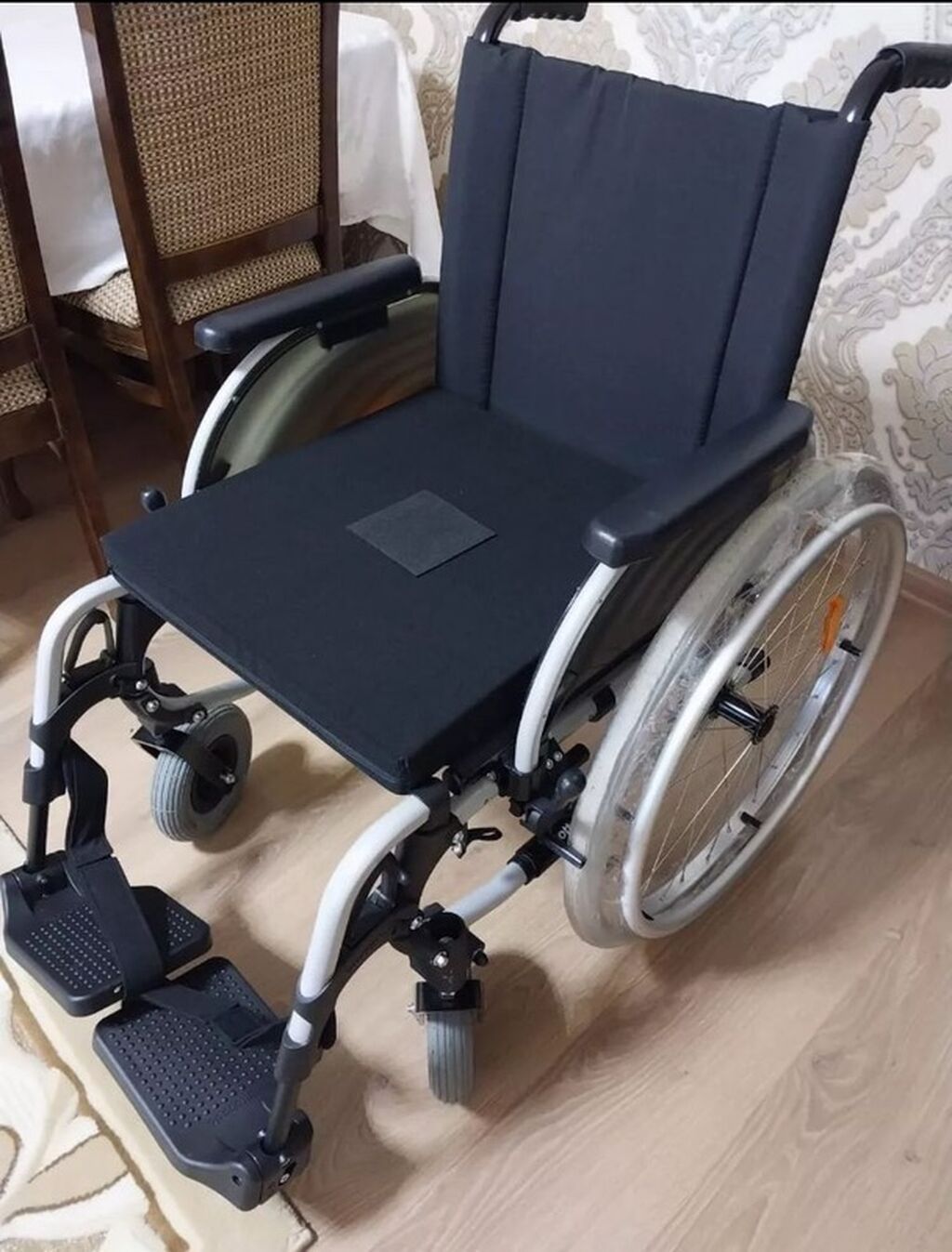 Mexaniki əlil arabası - Yüngül alüminium/metal karkas, qatlana bilən — Əlil arabalar, Digah (2)