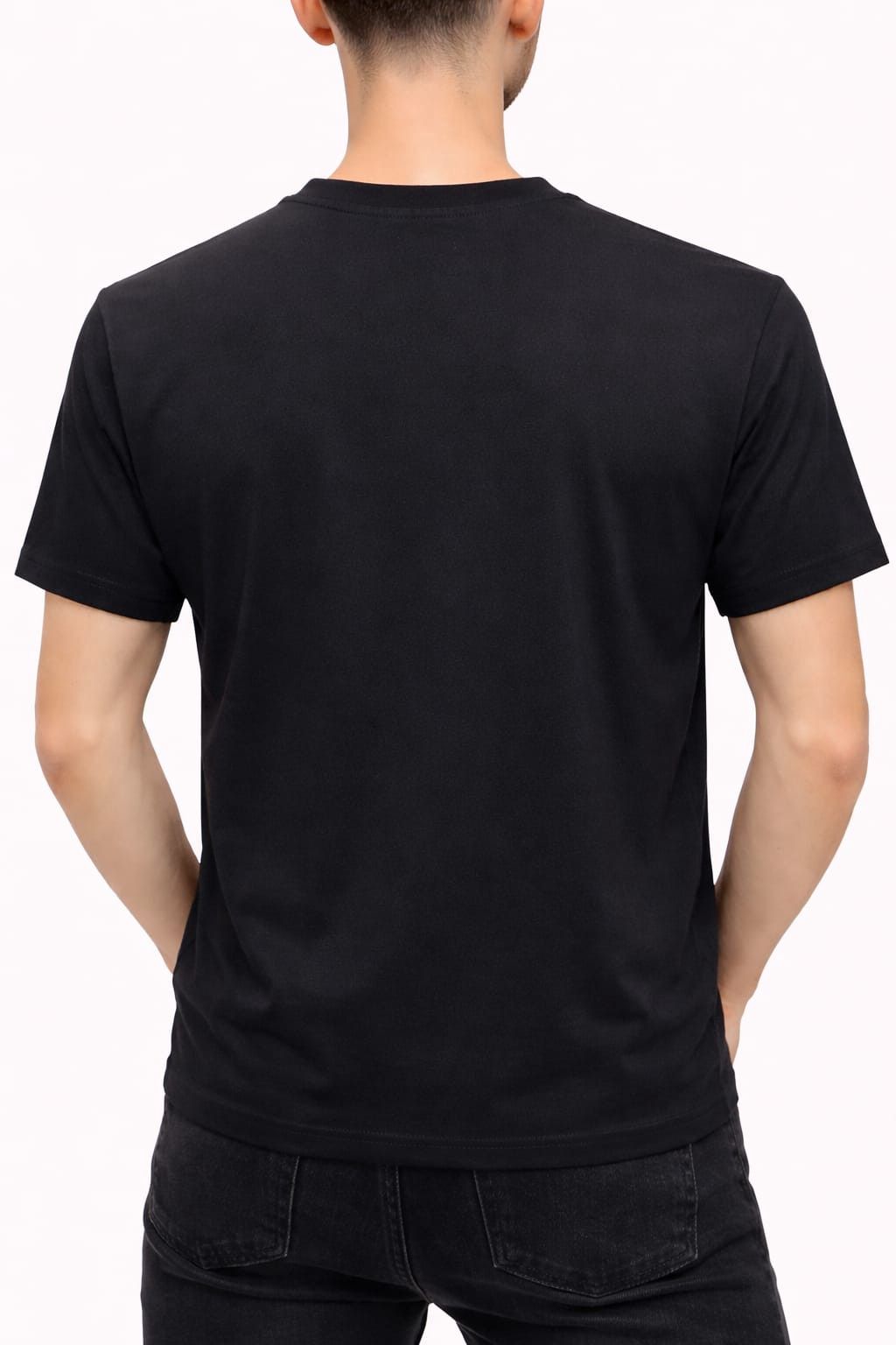 Kişilər üçün futbolka A5052, qara, ölçü 3XL — Mallar, Bakı (2)