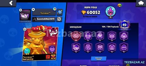 Brawl stars hesabı — Bakı