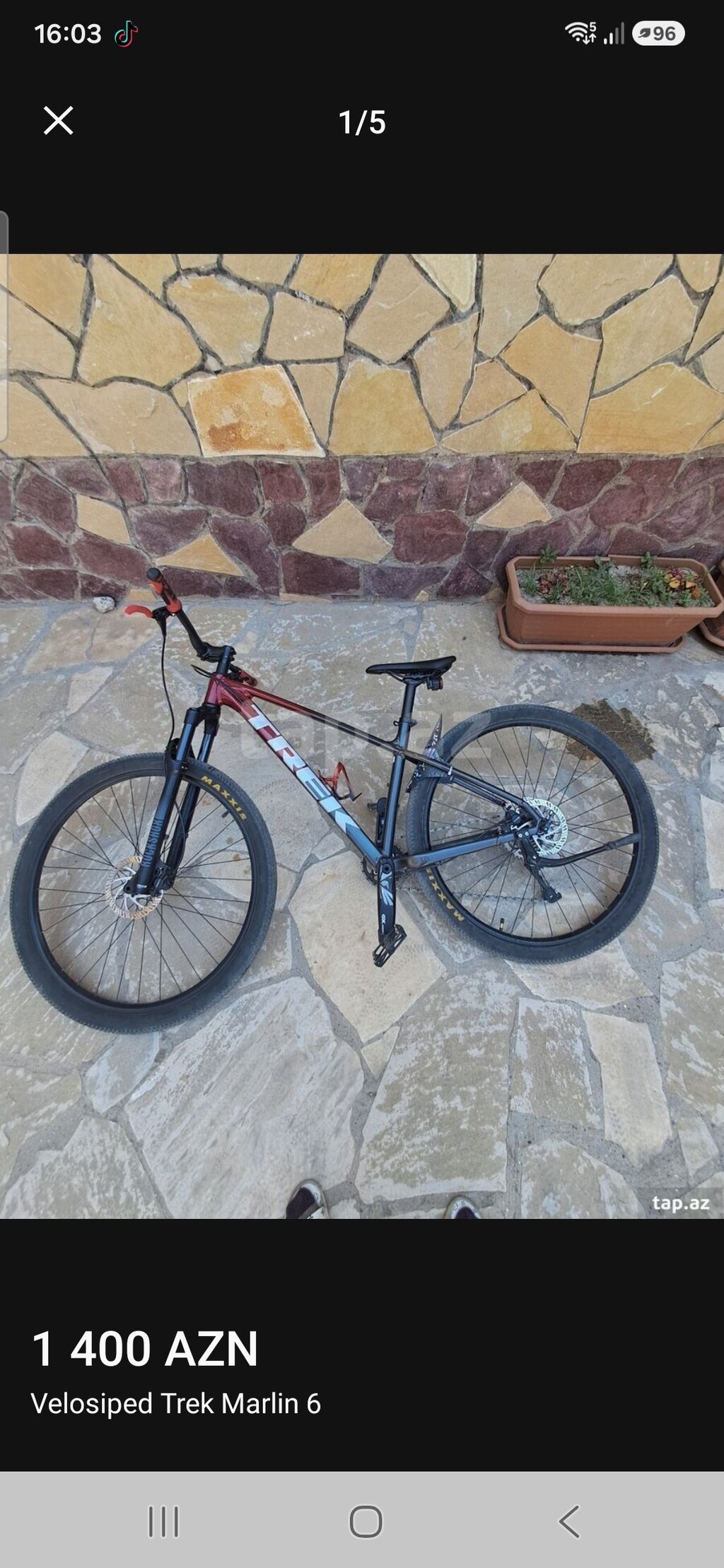 Trek Marlin 6 dağ velosipedi - Çərçivə: yüngül alüminium, idman — Dağ velosipedləri, Masazır (5)