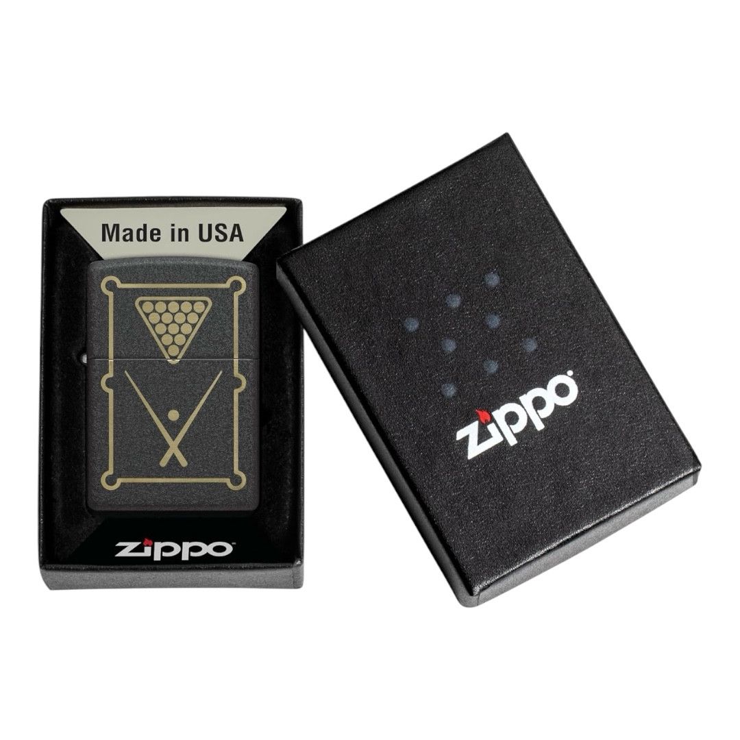 Alışqan Zippo Billiard Design Black Crackle — Mallar, Bakı (3)