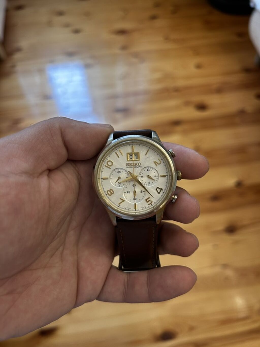 Seiko xronoqraf kişi saatı - Brend: Seiko - Mexanizm: Kvars — Qol saatları, Bakı (3)