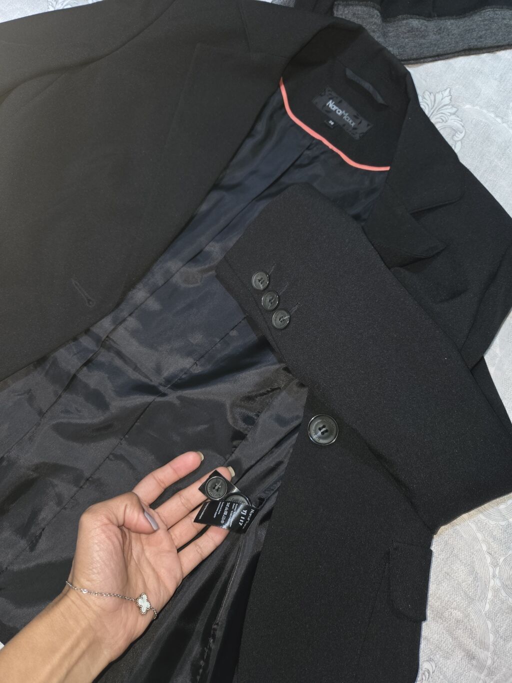 NaraMaxx qadın blazer ceket - Rəng: qara - Model: klassik, tək düyməli — Caketi, Mehdiabad (4)