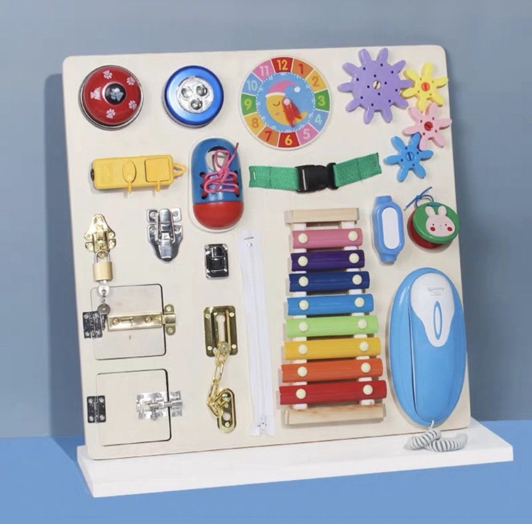 İnkişaf etdirən oyuncaq Montessori Busy Board 0826, taxta, 18+ ay — Mallar, Bakı (3)