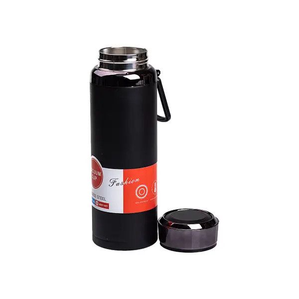 Termos 6219_40556750, paslanmayan polad, 1000 ml, qara — Mallar, Bakı (2)