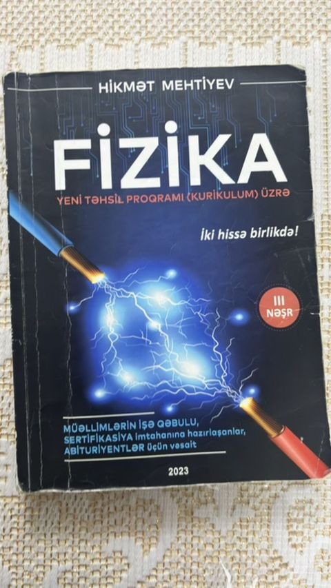 Məhsul: Fizika – Yeni Təhsil Proqramı (Kurikulum) üzrə Müəllif: Hikmət — Bakı